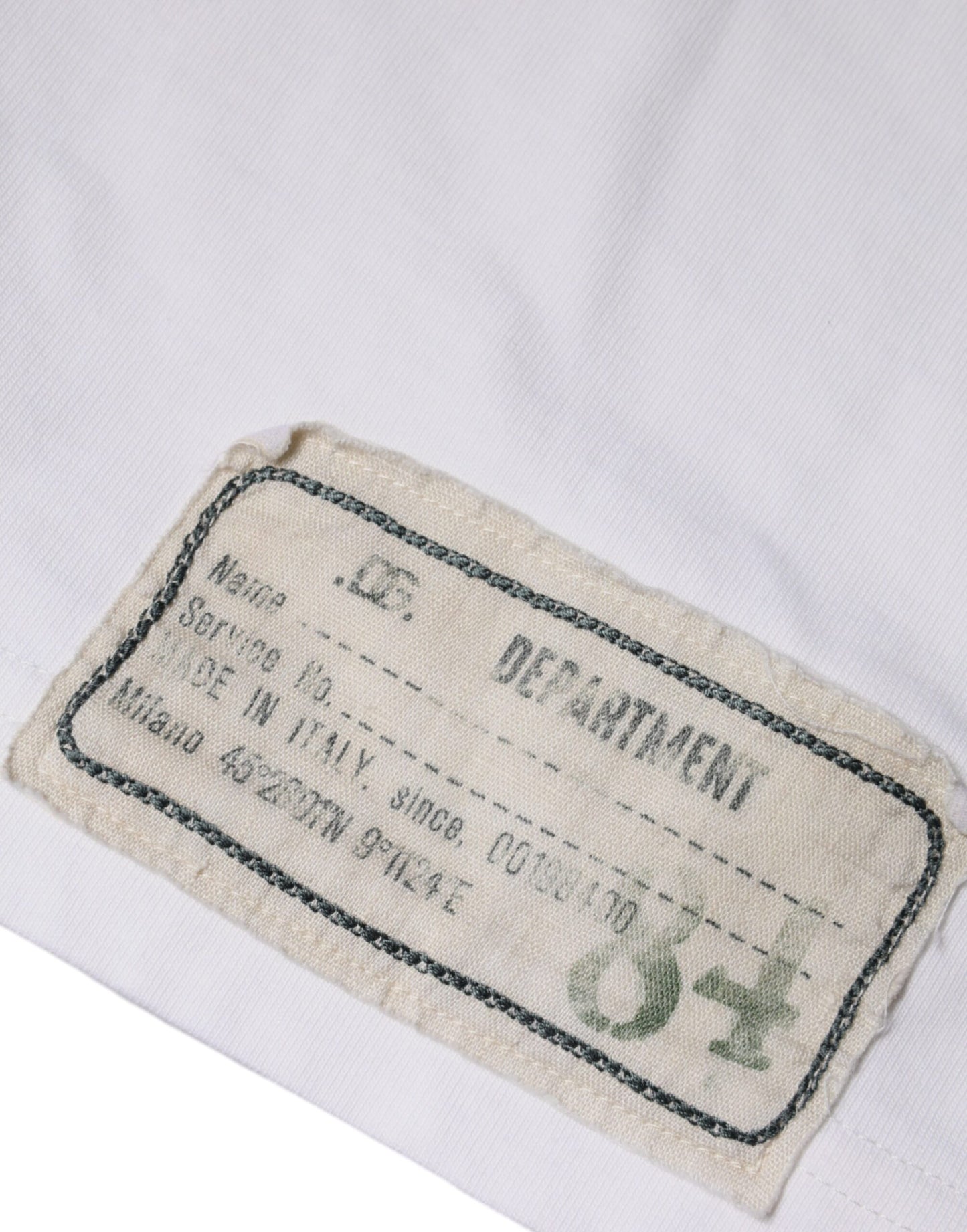 Dolce & Gabbana White Love & Peace Cotton Round Neck T-shirt by Dolce & Gabbana