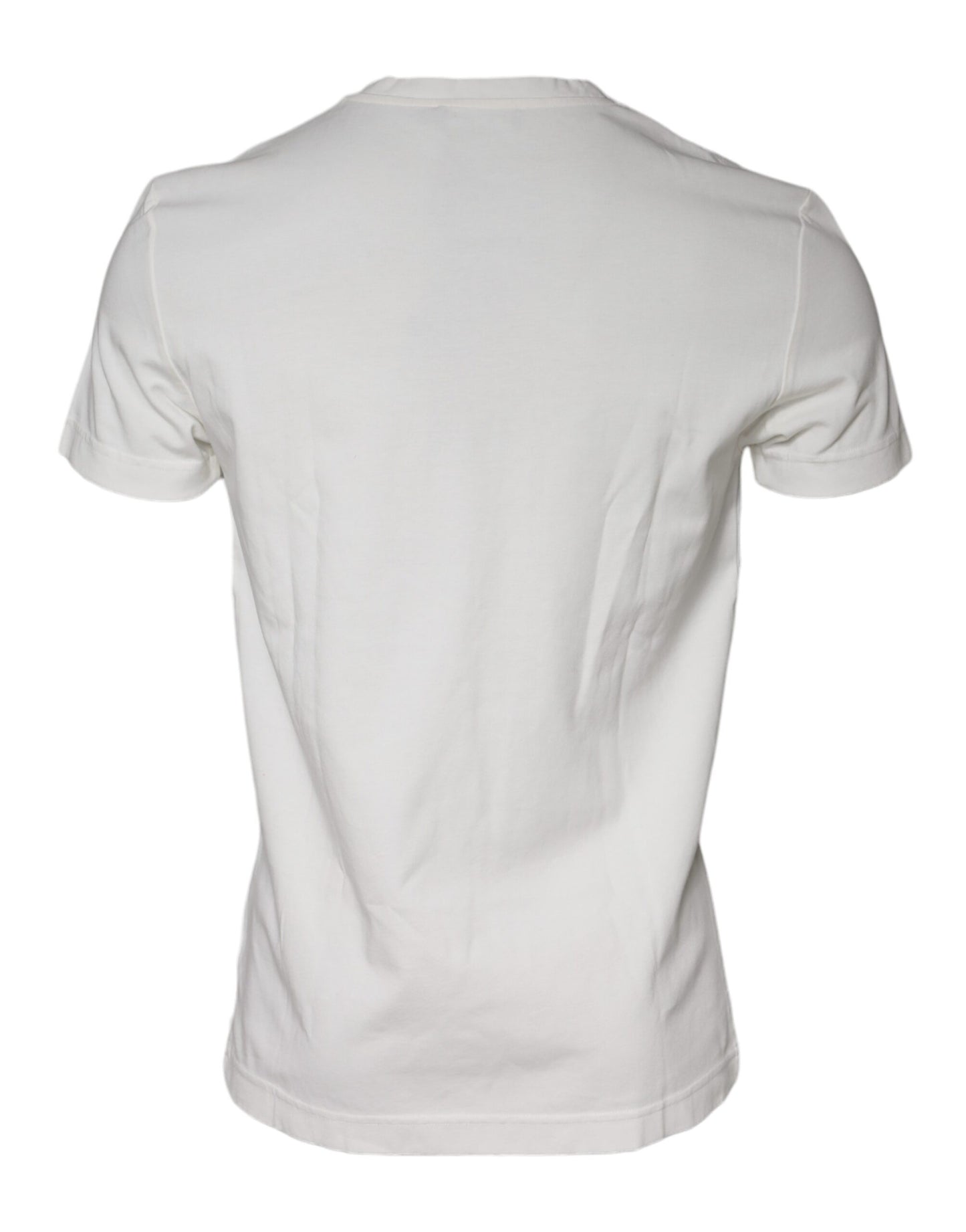 Dolce & Gabbana White Bandana Print Cotton Short Sleeves T-shirt by Dolce & Gabbana