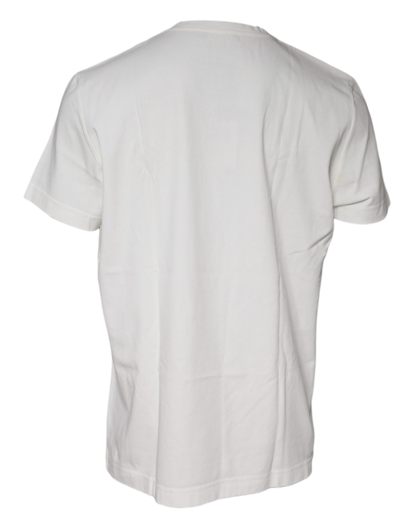 Dolce & Gabbana White Bandana Print Cotton Short Sleeves T-shirt by Dolce & Gabbana
