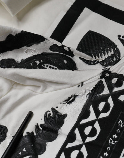 Dolce & Gabbana White Bandana Print Cotton Short Sleeves T-shirt by Dolce & Gabbana
