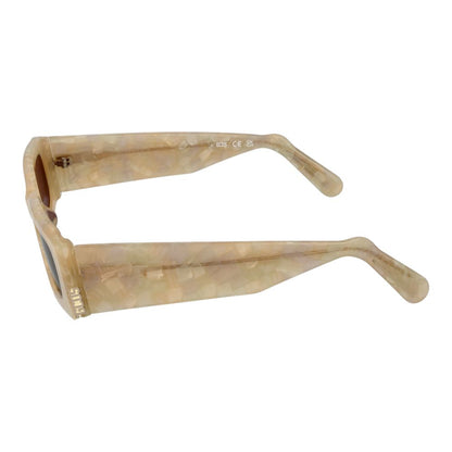 Lunettes de soleil unisexes crème GCDS