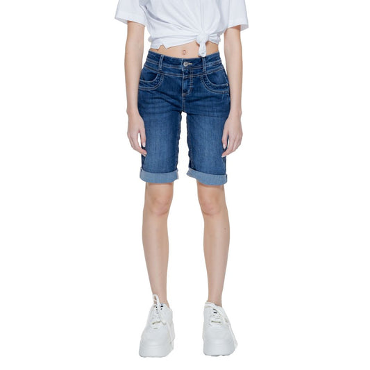 Short en coton bleu Street One