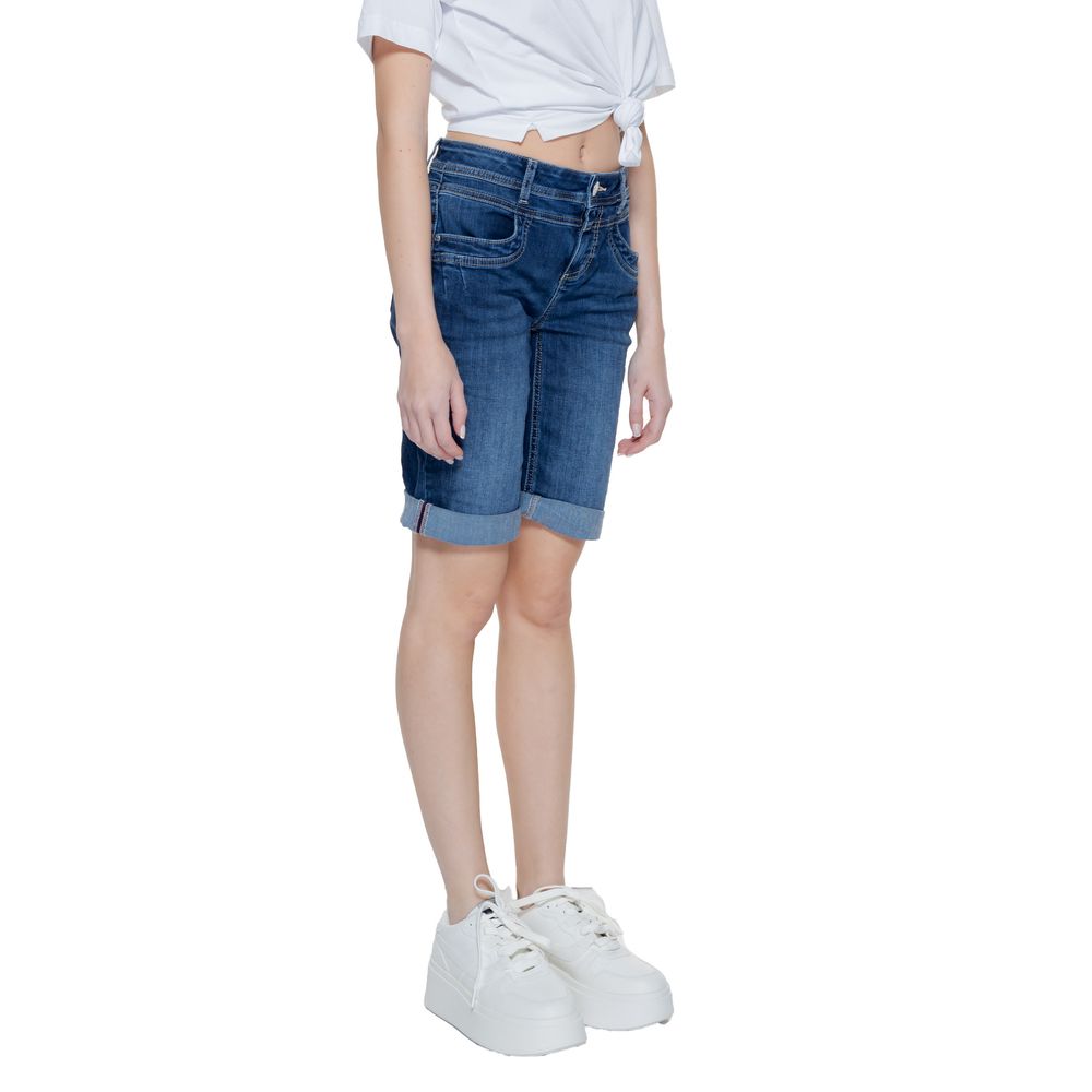 Short en coton bleu Street One