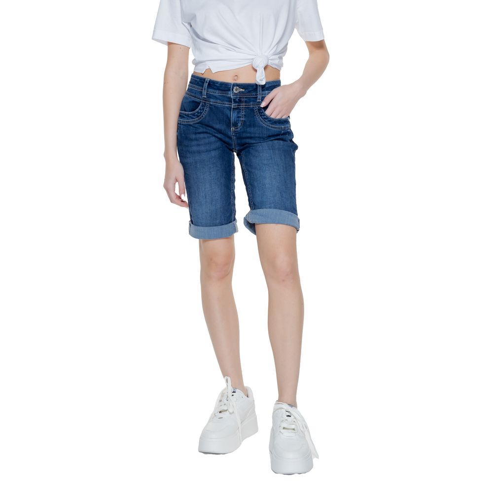 Short en coton bleu Street One