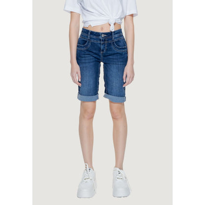 Short en coton bleu Street One