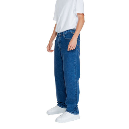 Jean Replay bleu en coton coupe décontractée