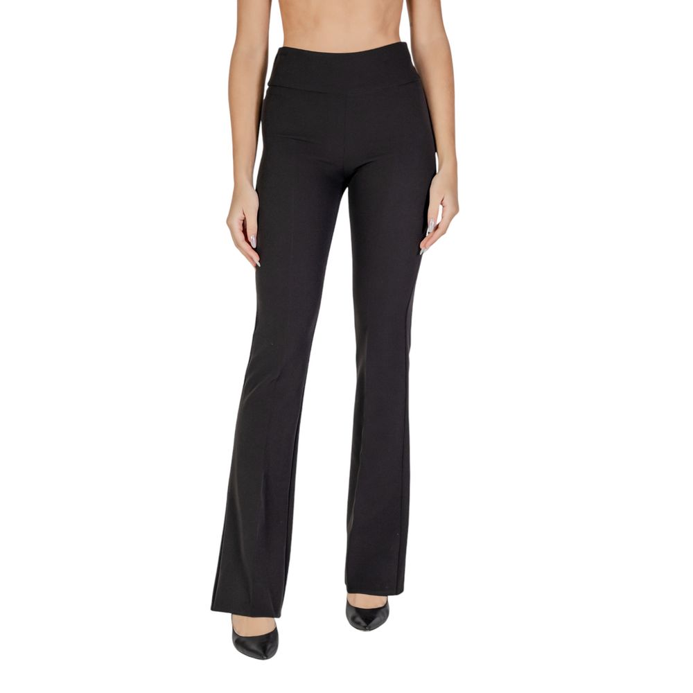 Sandro Ferrone Black Polyester Pant
