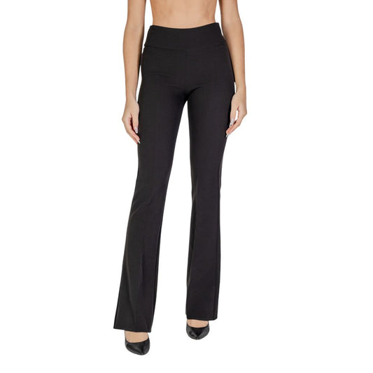 Sandro Ferrone Black Polyester Pant