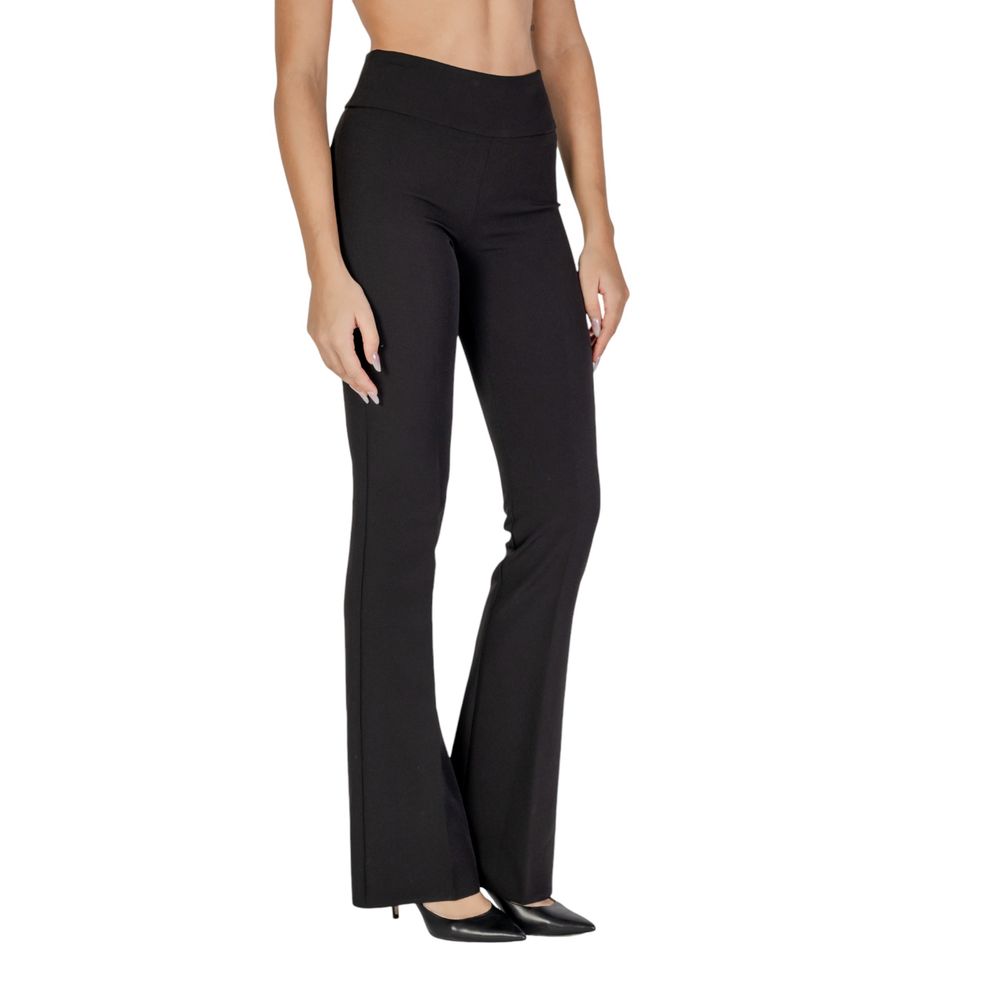 Sandro Ferrone Black Polyester Pant