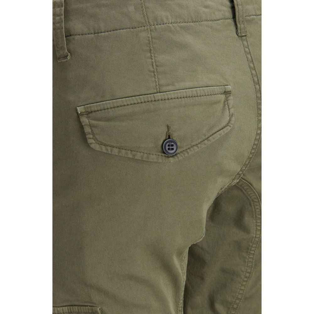 Jack Jones Green Cotton Skinny Pant