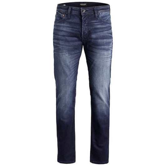 Jack Jones Blue Cotton Relaxed Fit Jean by Jack Jones