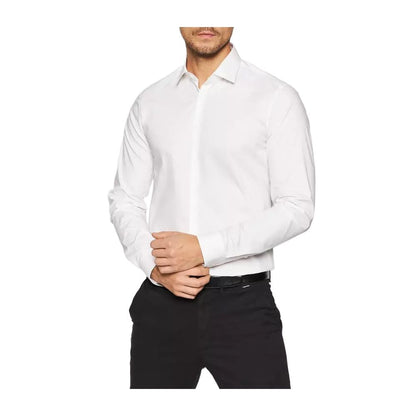 Calvin Klein White Cotton Shirt by Calvin Klein