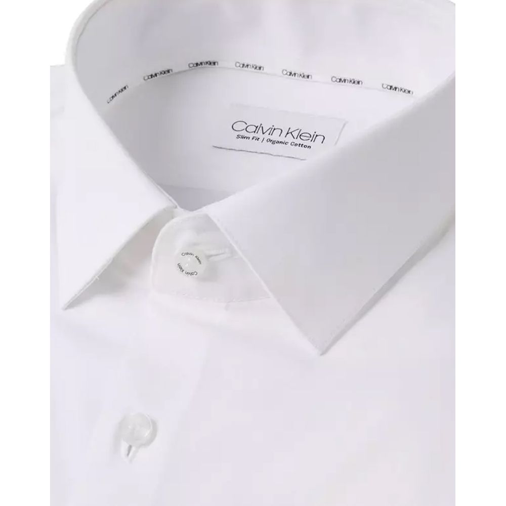 Calvin Klein White Cotton Shirt by Calvin Klein