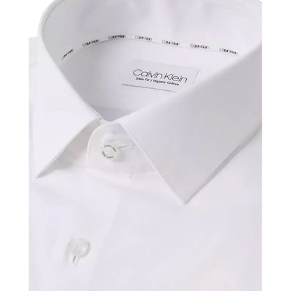 Calvin Klein White Cotton Shirt by Calvin Klein