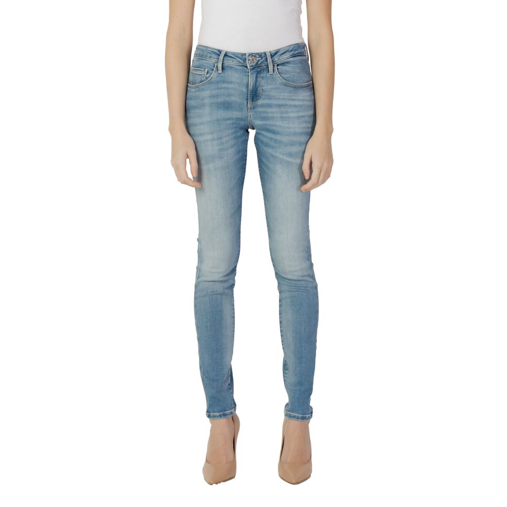 Guess Blue Cotton Skinny Jean by Guess