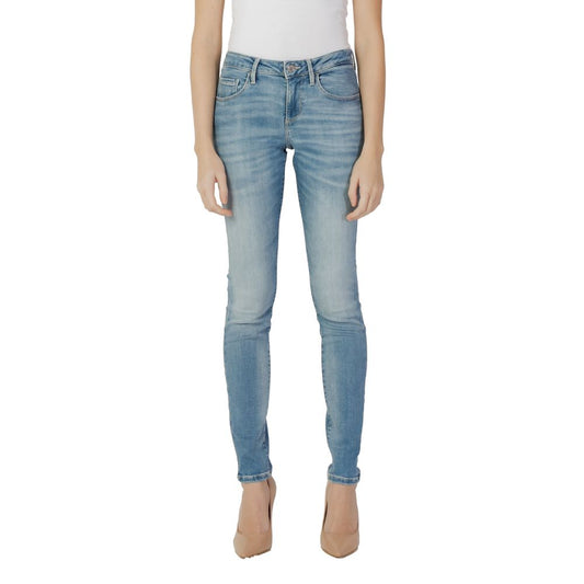 Guess Blue Cotton Skinny Jean by Guess