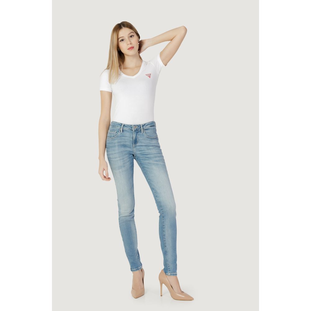 Guess Blue Cotton Skinny Jean by Guess