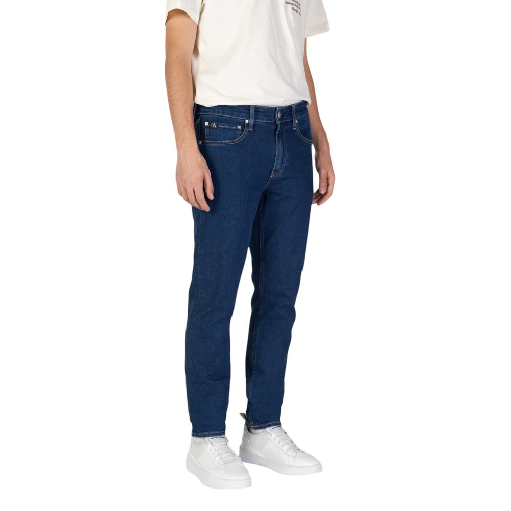 Calvin Klein Jeans Blue Cotton Slim Fit Jean by Calvin Klein Jeans