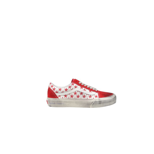 Vans Red Suede Leather Sneaker by Vans