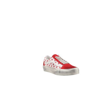 Vans Red Suede Leather Sneaker by Vans