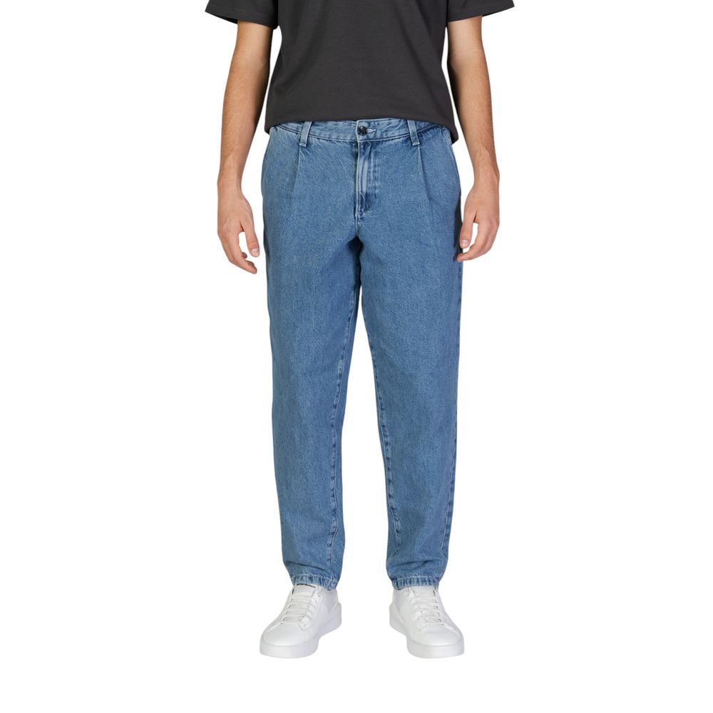 Jack Jones Blue Cotton Relaxed Fit Jean by Jack Jones