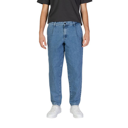Jack Jones Blue Cotton Relaxed Fit Jean by Jack Jones