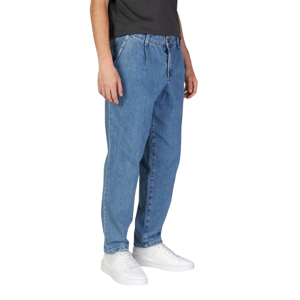 Jack Jones Blue Cotton Relaxed Fit Jean by Jack Jones