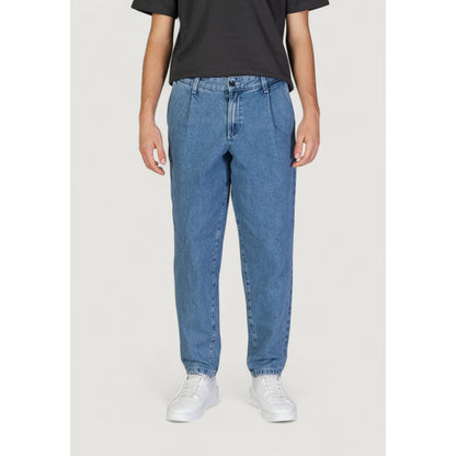 Jack Jones Blue Cotton Relaxed Fit Jean by Jack Jones