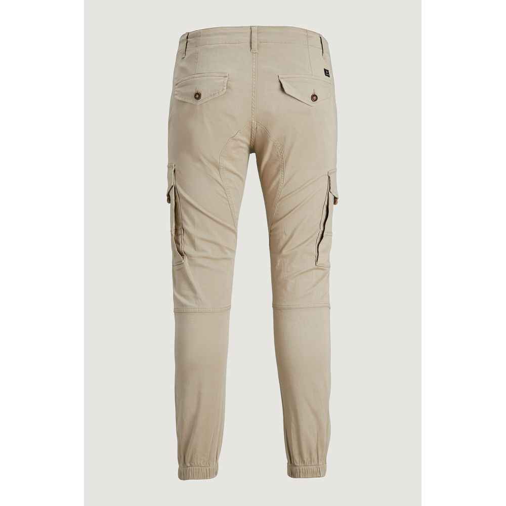 Jack Jones Beige Cotton Pant