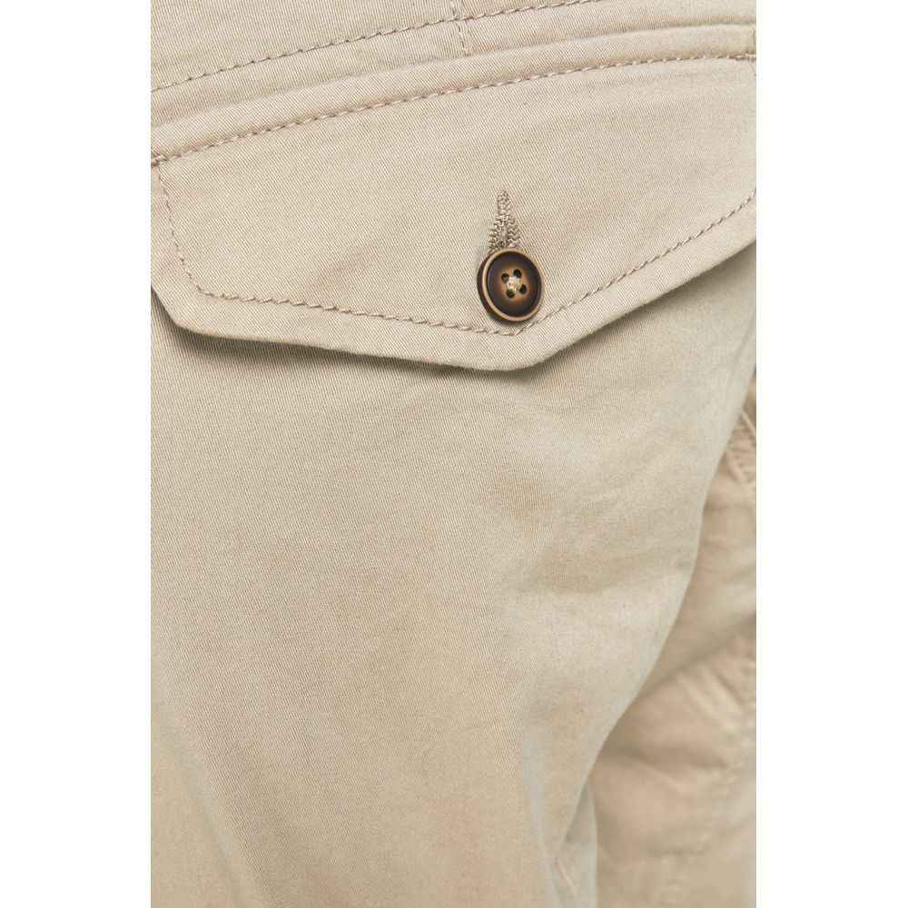 Jack Jones Beige Cotton Pant