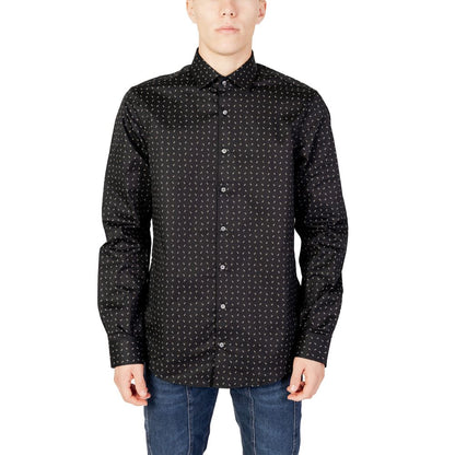 Calvin Klein Black Cotton Shirt by Calvin Klein