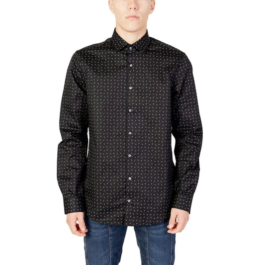 Calvin Klein Black Cotton Shirt by Calvin Klein