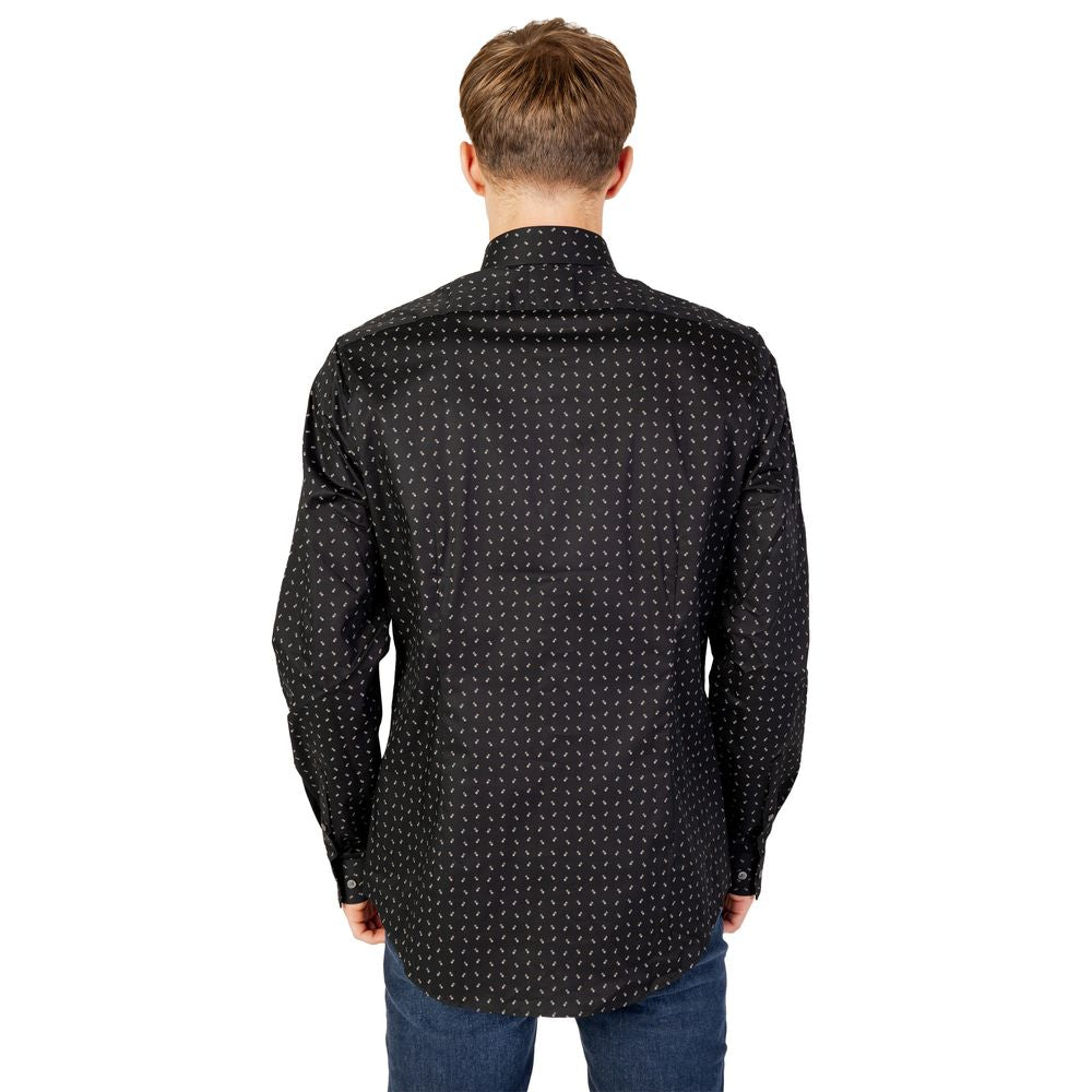 Calvin Klein Black Cotton Shirt by Calvin Klein