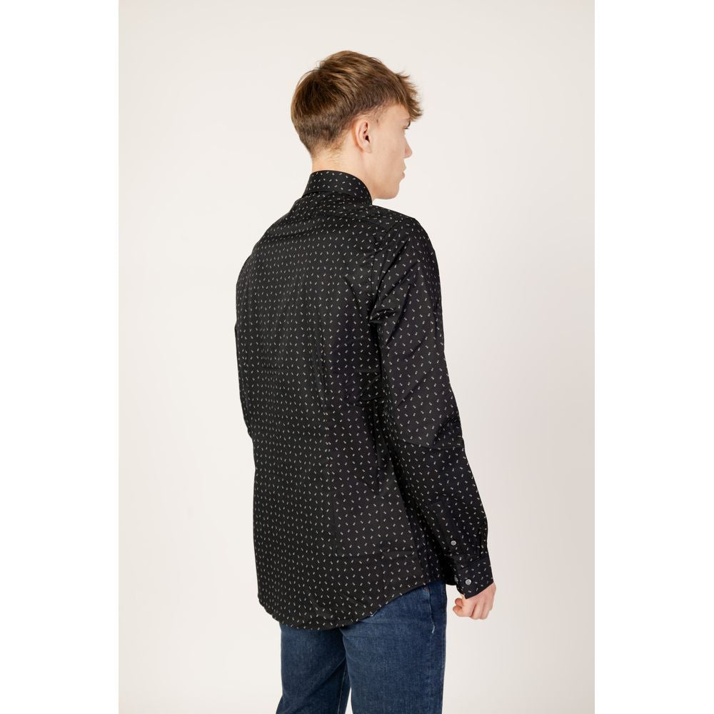 Calvin Klein Black Cotton Shirt by Calvin Klein