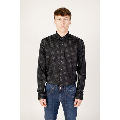 Calvin Klein Black Cotton Shirt by Calvin Klein
