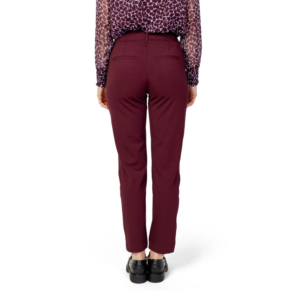 Street One Bordeaux Polyester Pant by Street One