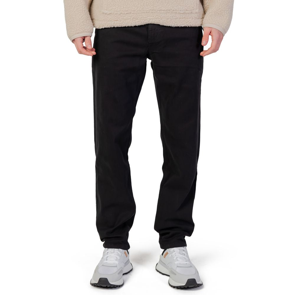 Hugo Boss Black Cotton Pant by Hugo Boss