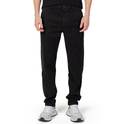 Hugo Boss Black Cotton Pant by Hugo Boss