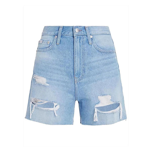 Short en coton bleu clair Calvin Klein Jeans