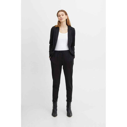 ICHI IHKATE PA2 Polyester Viscose Cigarettebroek Zwart