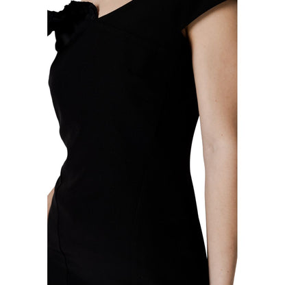 Sandro Ferrone Black Polyester Midi by Sandro Ferrone