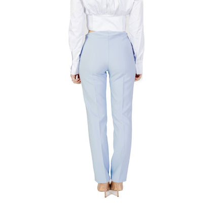 Sandro Ferrone Blue Polyester Pant by Sandro Ferrone