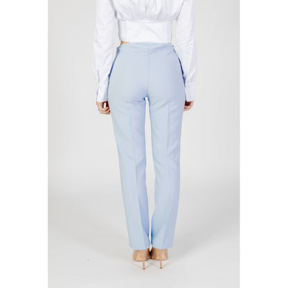 Sandro Ferrone Blue Polyester Pant by Sandro Ferrone