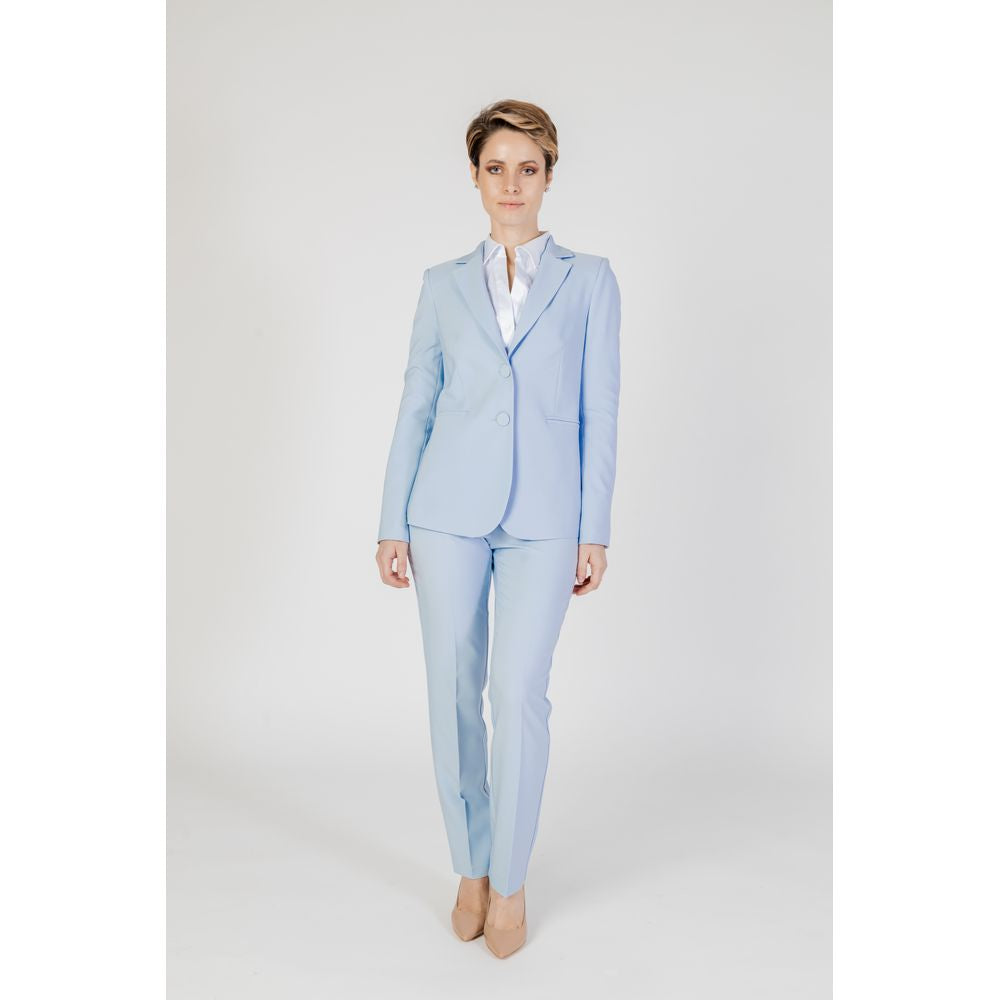 Sandro Ferrone Blue Polyester Pant by Sandro Ferrone