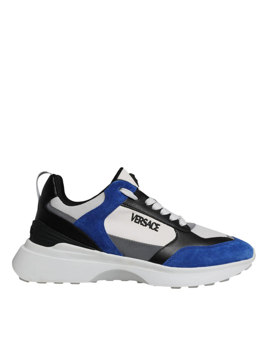 Baskets basses Versace en toile multicolore Quad Fabric Medusa