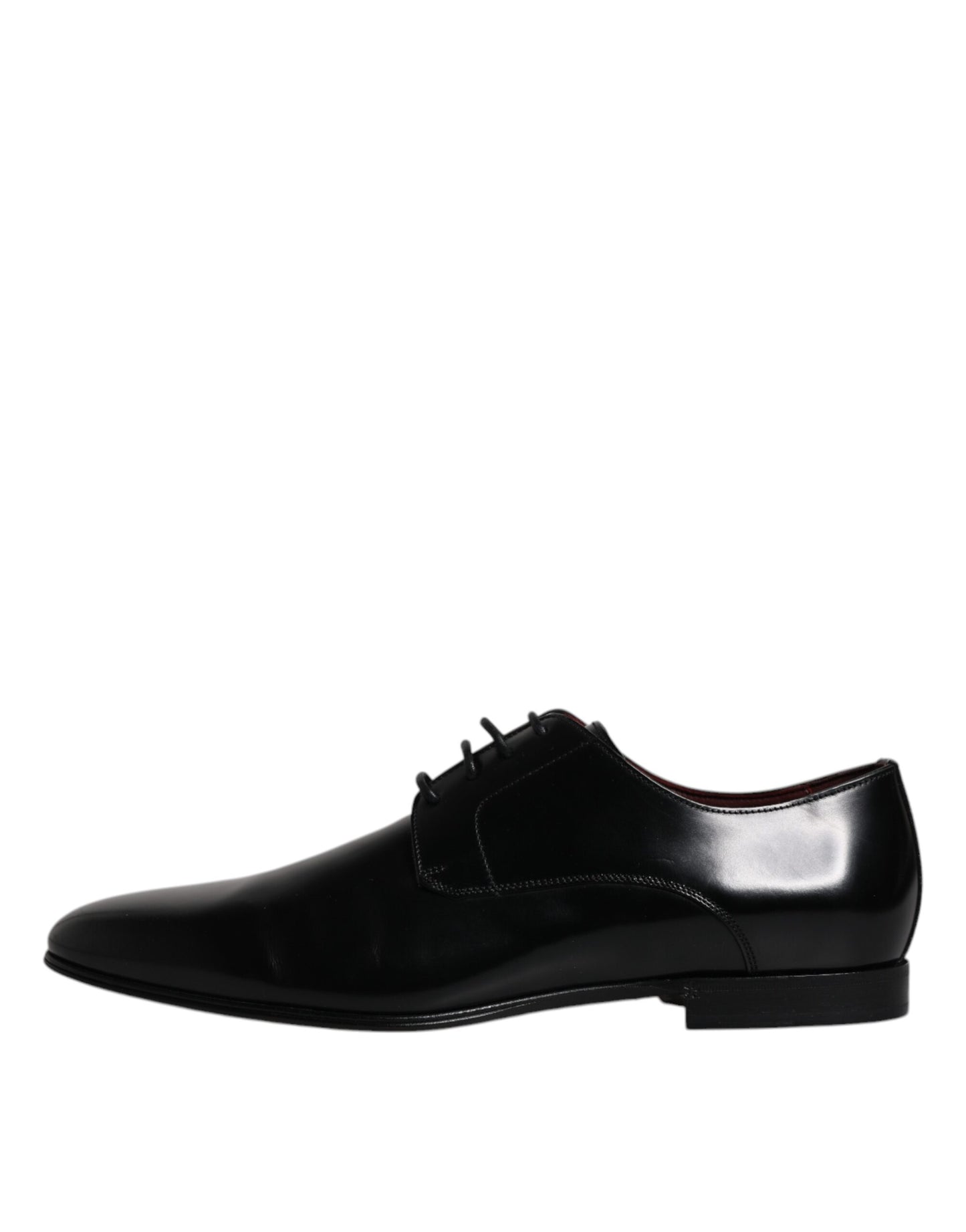 Chaussures Derby habillées à lacets en cuir noir Dolce &amp; Gabbana pour homme