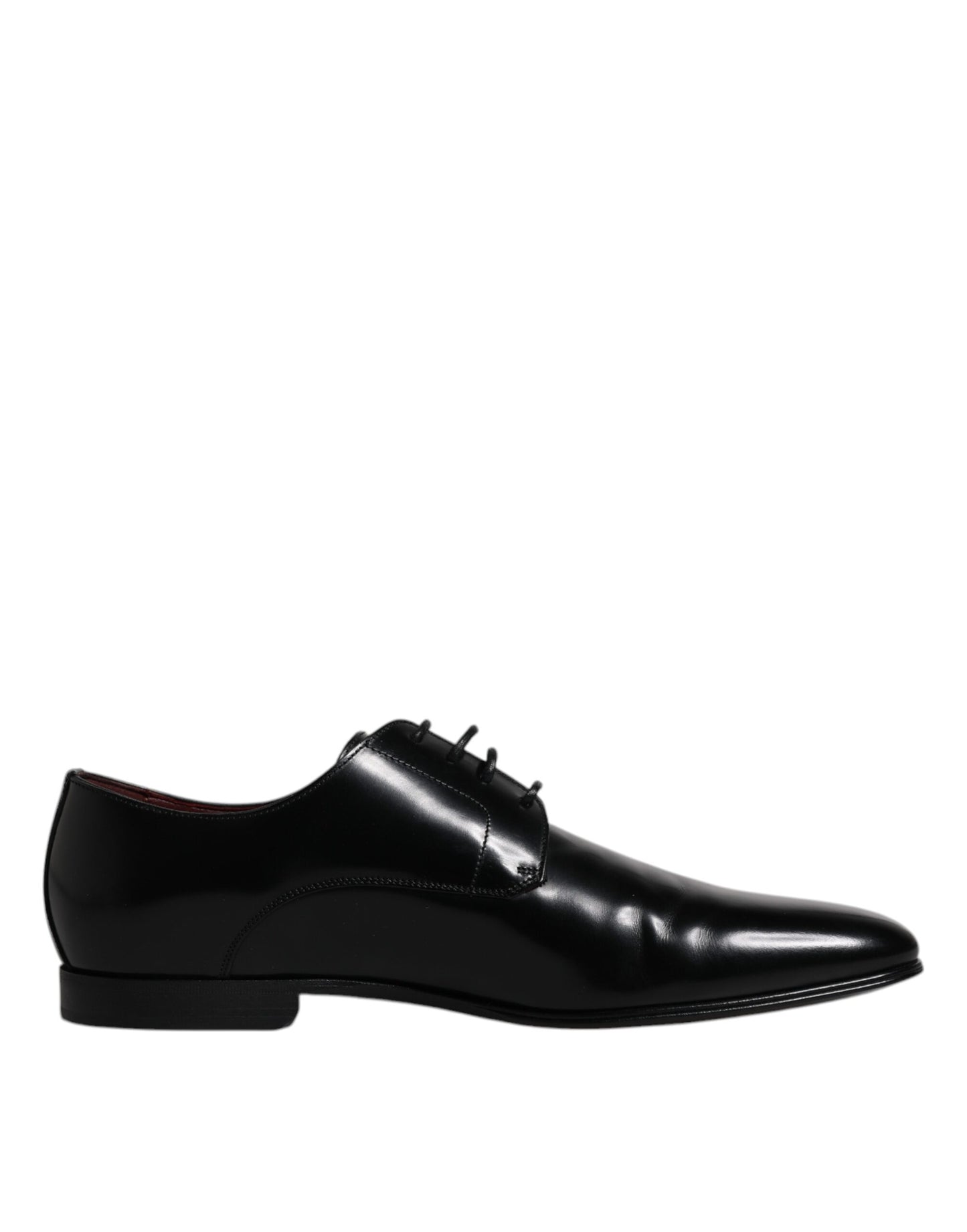 Chaussures Derby habillées à lacets en cuir noir Dolce &amp; Gabbana pour homme