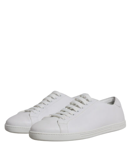 Dolce & Gabbana White Low Top Men Saint Tropez Sneakers Shoes by Dolce & Gabbana