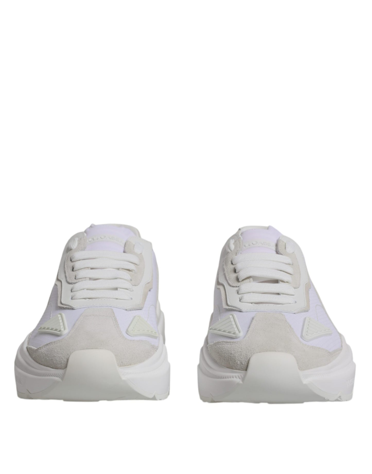 Dolce & Gabbana White Leather Daymaster Low Top Sneakers Shoes by Dolce & Gabbana