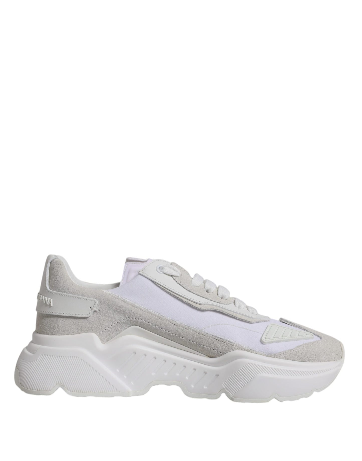 Dolce & Gabbana White Leather Daymaster Low Top Sneakers Shoes by Dolce & Gabbana